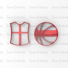 biscuit coupeur basketball panier Coupe moule 3d print model - Mito3D