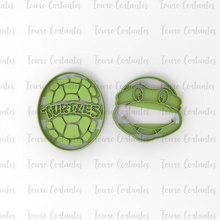 biscoito cortador ninja tartaruga tartarugas corte mofo 3d print model - Mito3D