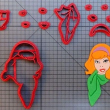 Galleta cortador Dafne Scooby doo 3d print model - Mito3D