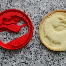 cookie cutter deadly kombat home cutting cookies mortal 3d print model - Mito3D