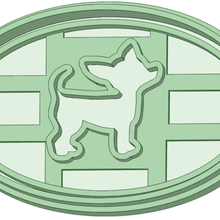 Ausstecher Hund tool doggy cookie cutter 3d print model - Mito3D