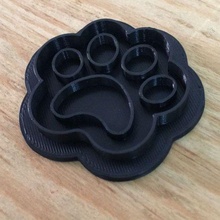 cookie cutter dog footprints cookies dogs biscuits award bone paw 3d print model - Mito3D