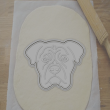 cookie cutter dog head 3d print model - Mito3D