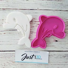emporte-pièce dauphin la maison pâte de gomme en porcelaine froide fondant masse animal l'océan mer dolphin 3d print model - Mito3D