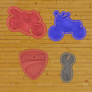 biscuit coupeur Ducati motocyclettes biscuits répondre fondant Gâteaux cadeau masses décoration Biscotti cookie art sucre décorer Biscuits décorés 3d print model - Mito3D