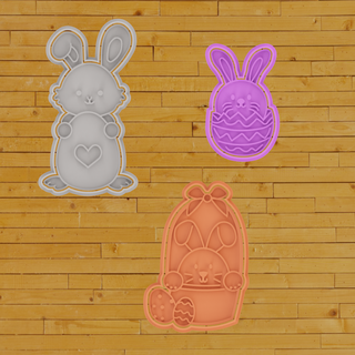 cookie cutter easter bunnies 1 cutter cookie cookie cutter cookies resposteria fondant cakes cakes gift masses decoration biscotti cookieart sugarcookies cookie decorating biscoitosdecorados  3d print model - Mito3D
