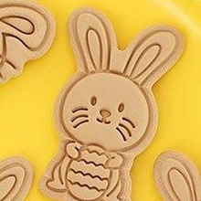biscuit coupeur Pâques lapin cuisson enfants Oeuf polymère argile 3d print model - Mito3D