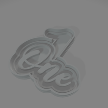 cookie cutter english numbers 1 - 5 3d print model - Mito3D
