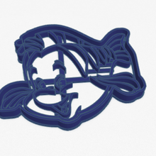 cookie cutter flounder little mermaid home sharp 3d print model - Mito3D