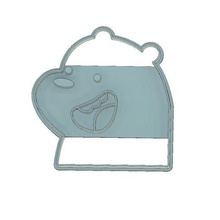 cookie cutter fondant grizzly we bare bears tool 3d print model - Mito3D