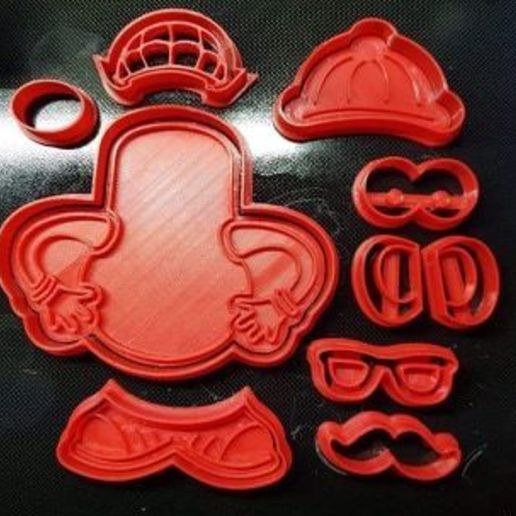 cookie cutter fondant mr potato face various cutters fondat cookies 3D print model - Mito3D