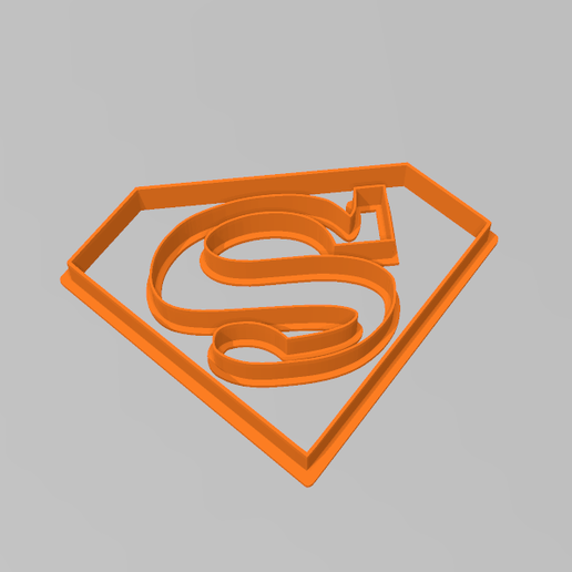 Ausstecher fondant superman cookies Superhelden Helden home cutter scharf cookie Superheld held 3D print model - Mito3D