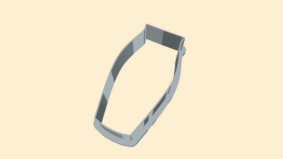 Galleta cortador formar 3d print model - Mito3D