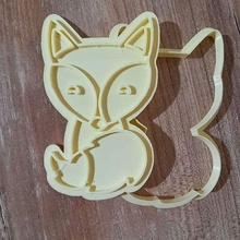cookie cutter fox- cutting fox 3d print model - Mito3D