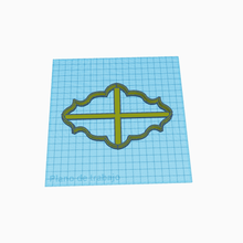 Galleta cortador cuadro herramienta cokie sello corte decoración pastel masa marco referencia 3d print model - Mito3D