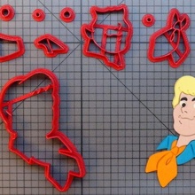 Galleta cortador Fred Scooby doo 3d print model - Mito3D