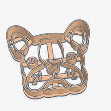 le cookie cutter bouledogue français à l'emporte-pièce la maison bulldog sharp chien 3d print model - Mito3D