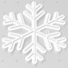 cookie cutter frozen snowflake sharp cookies froze 3d print model - Mito3D
