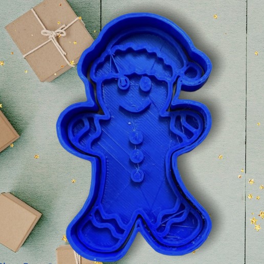 cookie cutter gingerbread christmas ginger 3D print model - Mito3D
