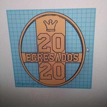 cookie cutter graduation 2020 egresado 3d print model - Mito3D