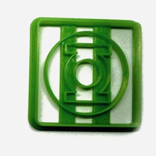 cookie cutter grüne Taschenlampe Kunst scharf cookies 3d print model - Mito3D