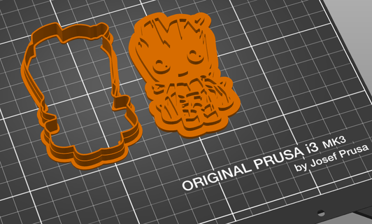 cookie cutter groot hallowscookie 3d print model - Mito3D