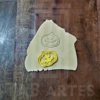 biscotto taglierina Halloween zucca cucina 3d print model - Mito3D