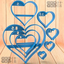cookie cutter heart set 15 hearts home heart design stl cookie cutter sharp