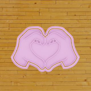 Plätzchen Cutter Herz geformt Hand Kekse Antwort Fondant Kuchen Geschenk Massen Dekoration Biscotti Kekskunst Zuckerkekse dekorieren Verzierte 3d print model - Mito3D