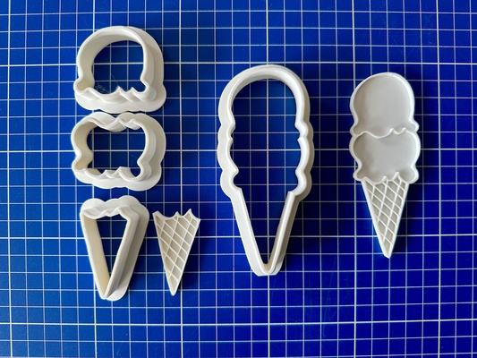 galleta cortador hielo crema cono hogar casa verano 3d print model - Mito3D