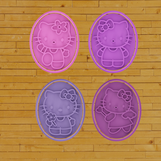 kurabiye kesici Yavru kedi karakter cevap vermek fondan Kekler hediye kitleler dekorasyon biscotti çerezart şekerli kurabiyeler Süslü 3d print model - Mito3D