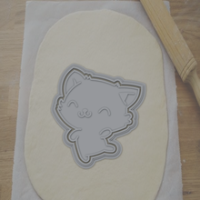 cookie cutter kitty cactu cat 3d print model - Mito3D