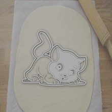 Galleta cortador gatito cactu gato decoración 3d print model - Mito3D