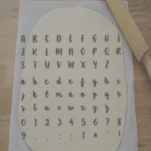 cookie cutter letter decoration 3d print model - Mito3D