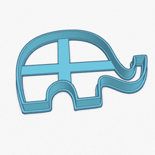 cookie cutter little elephant baby cortante galletita elefante bebe home 3d print model - Mito3D