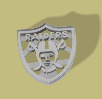 Plätzchen Cutter Logo las Vegas Raiders nfl Schneider Las Raider Fußball Super Bowl 3d print model - Mito3D