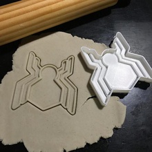 cookie cutter logo spiderman homecoming - spider-man + stamp home game ps4 man spider 3d print model - Mito3D