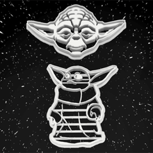 cookie cutter logos master yoda - baby home cutters sharp kitchen cut cokiecutter cooky cakes fondant mould set dining star wars stormtrooper 3d print model - Mito3D