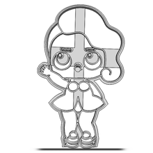 cookie cutter lol doll baking kitchen dolls kid child disney 3d print model - Mito3D