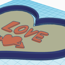 biscuit coupeur l'amour cœur cuisson enfants foyer Valentin polymère argile 3d print model - Mito3D