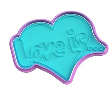 cookie cutter love is home 3d print model - Mito3D