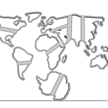 biscoito cortador mapa cozimento cozinha mundo continentes países 3d print model - Mito3D