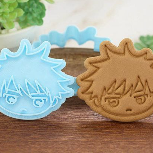 cookie cutter megumi - jujutsu kaisen art 3d anime itadori gojo satoru 3D print model - Mito3D