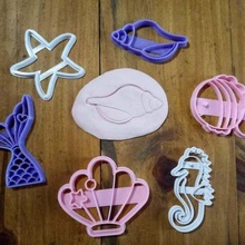 cookie cutter mermaid cortantes sirena various 3d print model - Mito3D