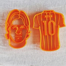 cookie cutter messi home soccer biscuits fondant 3d print model - Mito3D