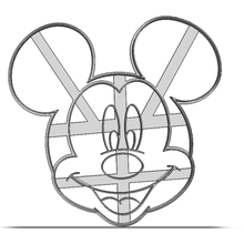 cookie cutter mickey baking kitchen mouse kid child disney 3d print model - Mito3D