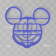 cookie cutter mickey mouse tool 3dprint gingerbread kitchen cake cakecutter plastic business house dining 3d print model - Mito3D