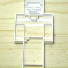 cookie cutter minecraft steve home cutters cutting biscuits 3d print model - Mito3D