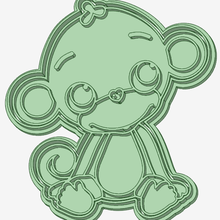 cookie cutter monkey tool 3d print model - Mito3D