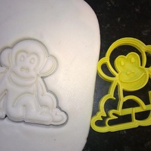 cookie cutter monkey home animal fondant 3d print model - Mito3D